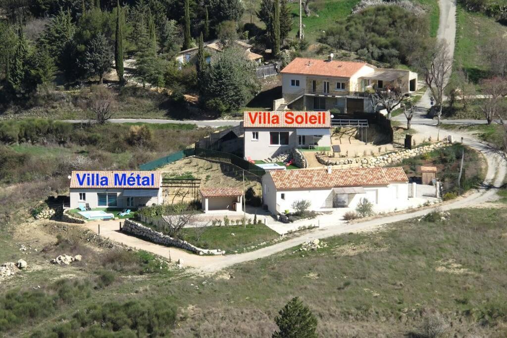 Les Villas Dorées - Villa Soleil face au Mont Ventoux Plaisians Esterno foto